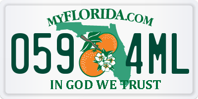 FL license plate 0594ML