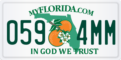 FL license plate 0594MM