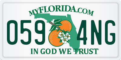 FL license plate 0594NG