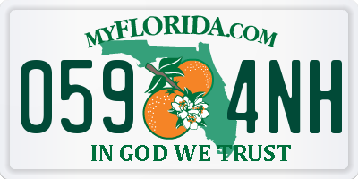 FL license plate 0594NH