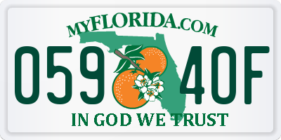 FL license plate 0594OF