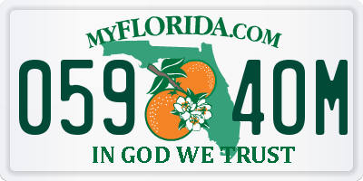 FL license plate 0594OM