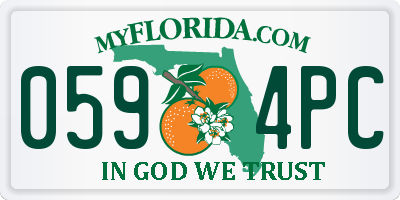FL license plate 0594PC