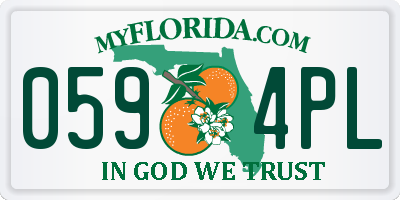 FL license plate 0594PL