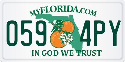 FL license plate 0594PY