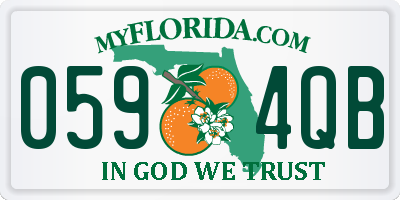 FL license plate 0594QB
