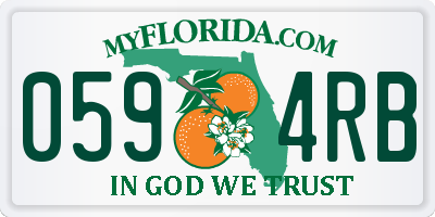 FL license plate 0594RB