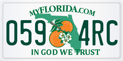 FL license plate 0594RC