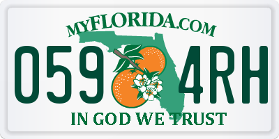 FL license plate 0594RH