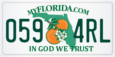 FL license plate 0594RL