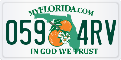 FL license plate 0594RV
