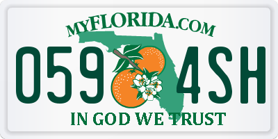 FL license plate 0594SH