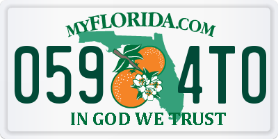 FL license plate 0594TO