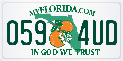 FL license plate 0594UD