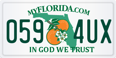 FL license plate 0594UX