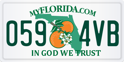 FL license plate 0594VB