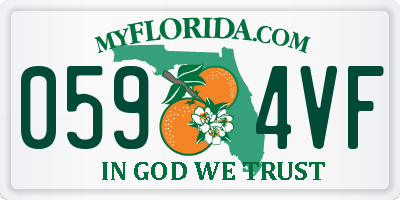 FL license plate 0594VF