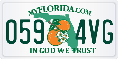 FL license plate 0594VG