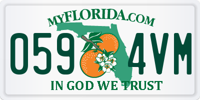 FL license plate 0594VM