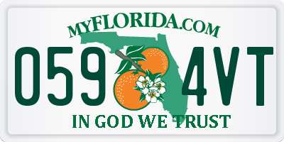 FL license plate 0594VT