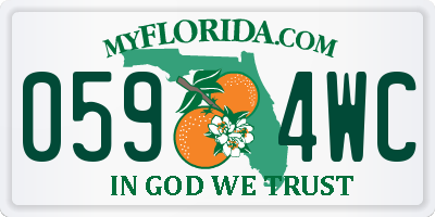FL license plate 0594WC