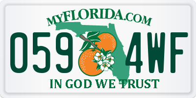 FL license plate 0594WF