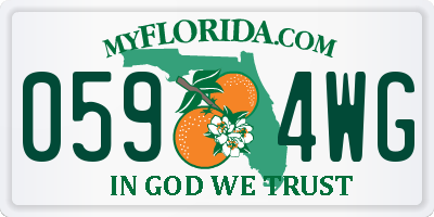 FL license plate 0594WG