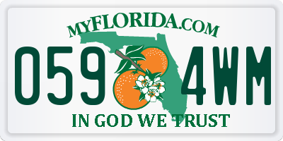 FL license plate 0594WM