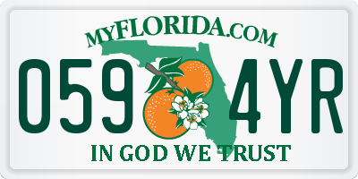 FL license plate 0594YR