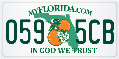 FL license plate 0595CB