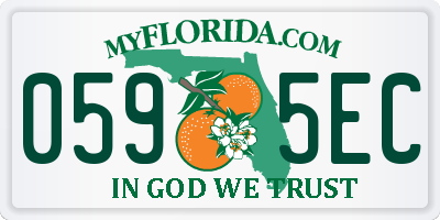 FL license plate 0595EC