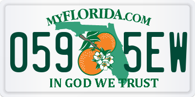FL license plate 0595EW