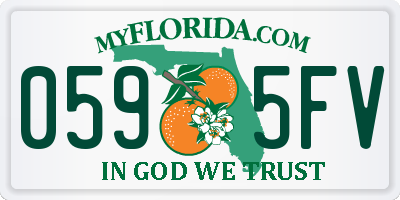 FL license plate 0595FV