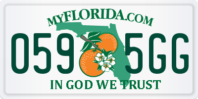 FL license plate 0595GG