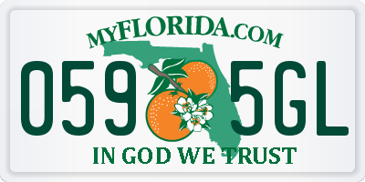 FL license plate 0595GL