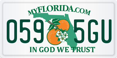 FL license plate 0595GU