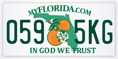 FL license plate 0595KG