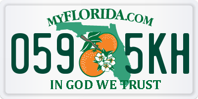 FL license plate 0595KH
