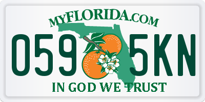 FL license plate 0595KN