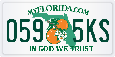 FL license plate 0595KS