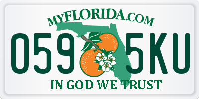 FL license plate 0595KU