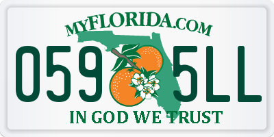 FL license plate 0595LL