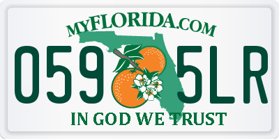 FL license plate 0595LR