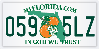 FL license plate 0595LZ