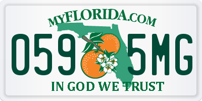 FL license plate 0595MG