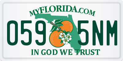FL license plate 0595NM