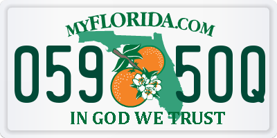 FL license plate 0595OQ