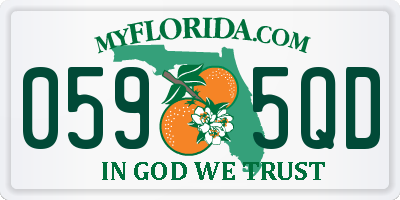 FL license plate 0595QD