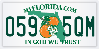 FL license plate 0595QM