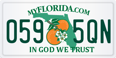 FL license plate 0595QN